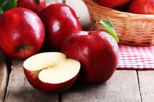 Three whole apples and a half.