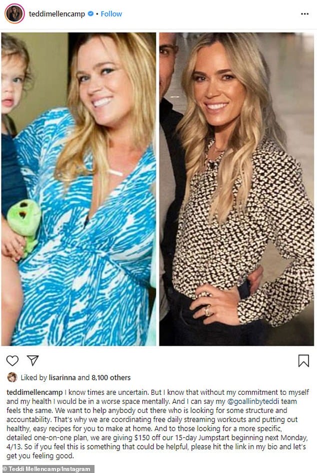 Teddi Mellencamp reveals her shifting face as she credits weight loss